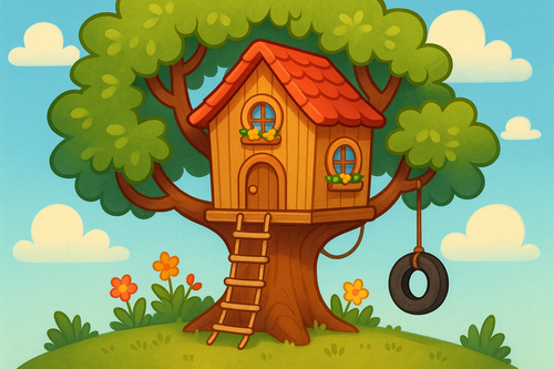 cartoon treehouse